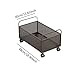 Ioensy Rolling File Cart Mesh Hanging File Organizer Rolling Organizer Storage Cart for Folders, 48x30x30cm