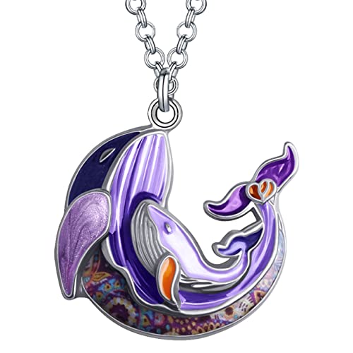 Collier baleine alliage émaillé pour éviter les bijoux ternes