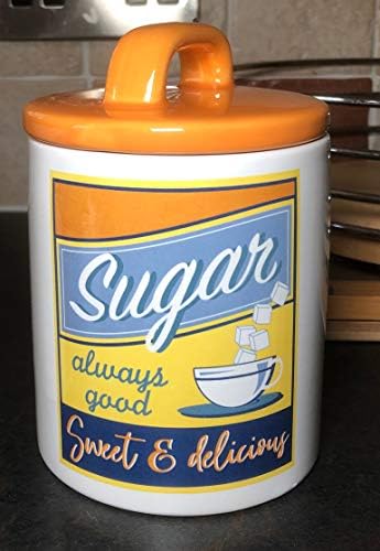 RETRO 50's TEA COFFEE SUGAR GIFT SET Ceramic Jars