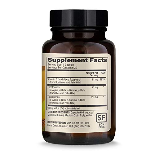 Dr. Mercola Vitamin E (134 Mg) Dietary Supplement, 30 Capsules (30 Servings), Balance Of Tocopherols And Tocotrienols, Non Gmo, Gluten Free, Soy Free #TOP2