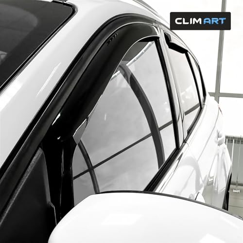 Image of CLIM ART in-Channel Incredibly Durable Rain Guards for Ford Escape 2013-2019, Original Window Deflectors, Vent Window Visors, Vent Deflector, 4 pcs. - 613534