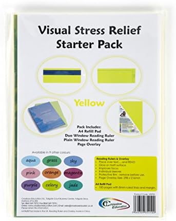 Crossbow Education Dyslexia Overlays and Visual Stress Starter Kit | Dyslexia Overlays and Paper for Dyslexia, ADHD and to reduce Visual Stress - Aqua
