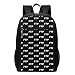 Produktbild TRFashion Rucksack FTP Font On Background Laptop Computer Backpack 17 Inch Large Casual Business Daypack Laptop Bag Schoolbag Book Bag for Men Women Black