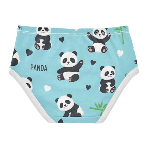 Cotton Girls Underwear Toddler Cute Cartoon Pandas Blue Little Girl Panties Cartoon Briefs Underpants 2t2