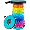 Lightweight Folding Stool Upgraded Collapsible Chair, Retractable Stool with Load Capacity 400lbs, Portable Telescopic Chair for Fishing Hiking Camping Travel and BBQ