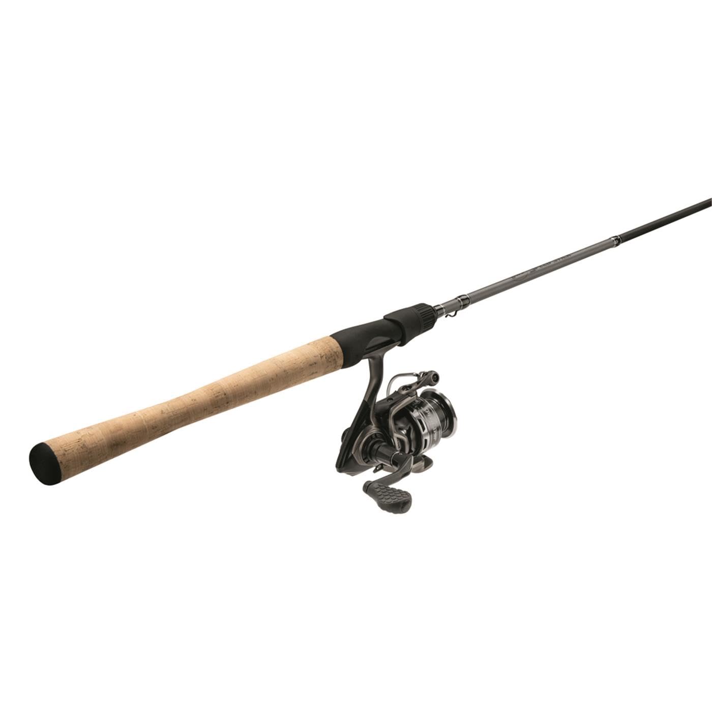 Lew's Speed Spool LFS Spinning Reel and Fishing Rod Combo, 5-Foot 10-Inch 2-Piece HM30 Graphite Blank Fishing Rod, Size 300 Reel, Right or Left-Hand Retrieve, Split-Grip Cork Handle
