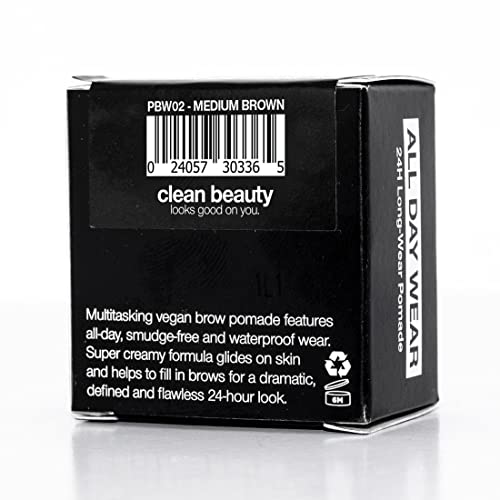 Palladio Brow Pomade Waterproof, 24 Hour Wear, Smudge Proof And Sweat Resistant Formula, Super Creamy Formula Glides On And Helps To Fill In Brows For A Dramatic, Defined, Flawless Look (Medium Brown) #TOP5