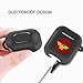 Airpods Case, Portable Silicone AirPods Charging Case with Carabiner Compatible with Apple Airpods Superhero Logo (Wonder Woman)