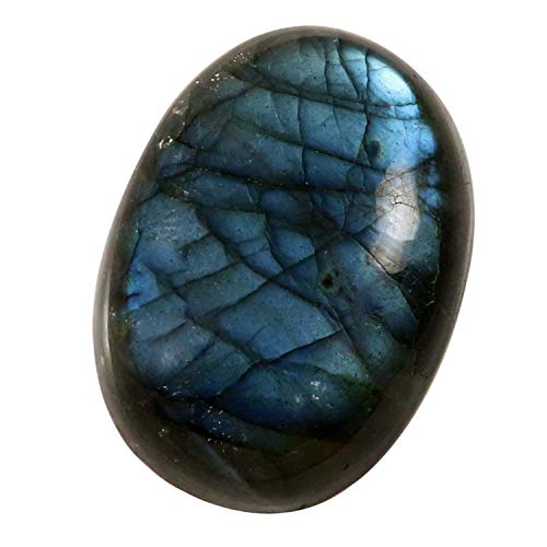 Labradorite bleue naturelle 49 carats véritable cabochon de collection