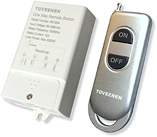 TOVEENEN Wireless Switch 400ft Long Range Wide Voltage 85~265V Large Load Remote Control