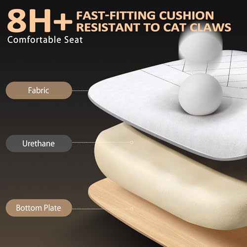 Image of GTPLAYER Gaming Chair with Footrest, Big and Tall Game Chair High Back Computer Office Chair with Lumbar Support for Adults, Ergonomic Swivel Games Chair with Cushion Gaming, Fabric Grey