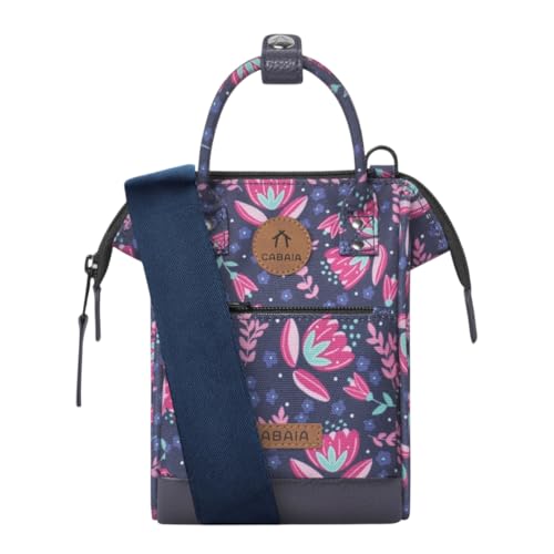 Sac à main Cabaia Adventurer Nano Bag Grotta Verde bleu marine chic en toile