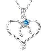 EJALEN 925-Sterling-Silver Nurse Stethoscope Necklaces for Women - Heart Nurse Necklace Pendant w...