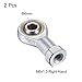 uxcell 2pcs SI6TK PHSA6 Spherical Rod End Bearing 6mm Bore Self-Lubricated Joint Bearing M6x1.0 Right Hand Female Thread Connector