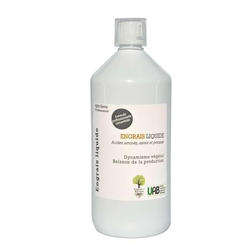 Agro Sens Engrais Organique Liquide. Acides aminés, Azote et potasse. - 1 Litre
