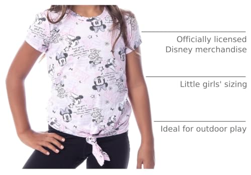 Image of Disney Minnie Mouse Girls' Graffiti Art T-Shirt (5) Pink