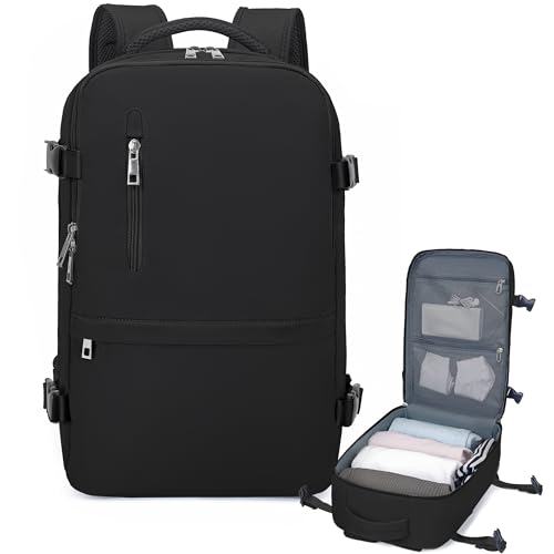 Sac à Dos Cabine Ryanair Xkdoai 40x20x25 Cm - 20L - Bagage à Main Compressible - Multi-Poches