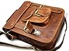 Jaald Petit sac messager en cuir de 11" - Sac à bandoulière - Sac à bandoulière vintage pour homme et femme - Sac d'école pour homme et femme - Sac à main compétitif avec iPad et tablette, marron, s #2