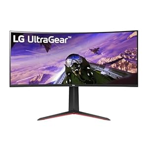 LG Electronics 34GP63AP-B.AEU UltraGear™ UWQHD Curved Gaming Monitor 34″, 3440 x 1440, 21:9, 5 ms GtG, 160 Hz, HDR10, Motion Blur Reduction, AMD FreeSync™ Preminum- Schwarz