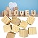 MUXGOA Wood Blocks for Crafts,2 Inch Unfinished Wooden Cubes Natural Wood Blocks for Crafts Making & DIY Projects & Decor(Pack of 9)