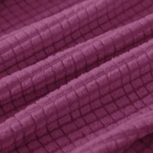 Armless Accent Chair Slipcovers Stretch Purple Removable Chair Covers Non Slip Washable Furniture Protector For Home Hotel (Purple) #TOP3