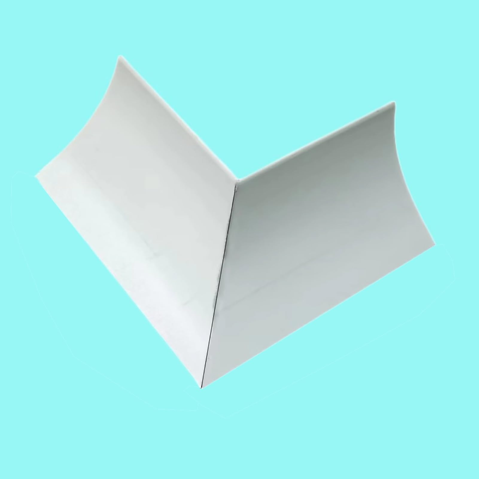 Difusor de luz con piezas de esquina y abrazaderas, ideal para decoración de bordes de pared e iluminación ambiental, mejora la estética del hogar con fácil instalación y uso versátil