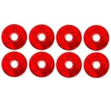 JCCHT 8 Pack 83A Roller Skate Wheels 72mm 76mm 80mm for Asphalt Inline Skating or Outdoor/Indoor Roller Hockey Replacement Skate Wheels,Red,72mm