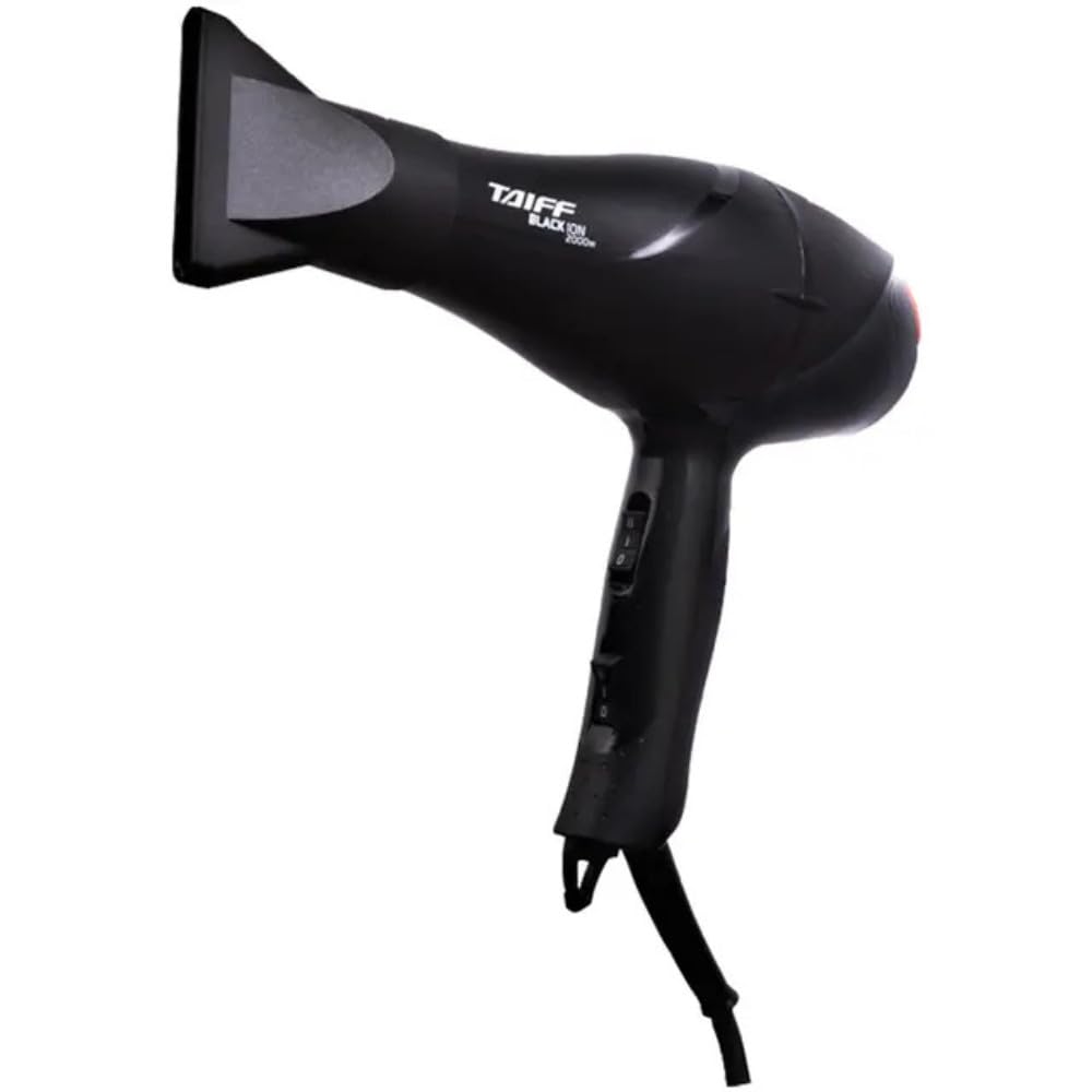 Secador Black Ion 2000W, 220V, Taiff, BLACK ION 338, Preto, Pequeno