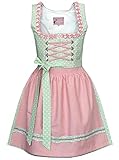 Alte Liebe Trachtenkleid 2tlg. Dirndl Kleid 34,36,38,40,42,44,46, Rosa, 36