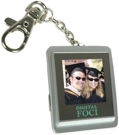 Pocket Album 1.5-Inch Keychain Digital Photo Viewer (Silver)