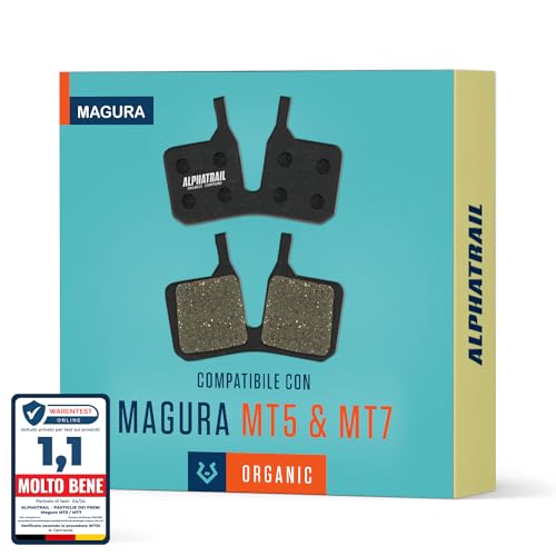 Mtb Pastiglie Freno Per Freni Magura MT5 MT7 Pro Mt Thirty Typ 9.S I Resina Ad Alte Prestazioni I Durevole E Perfetta Per E-Bike E Mountain Bike I 1 Coppia Di Pastiglie Freno A Disco Organiche-image