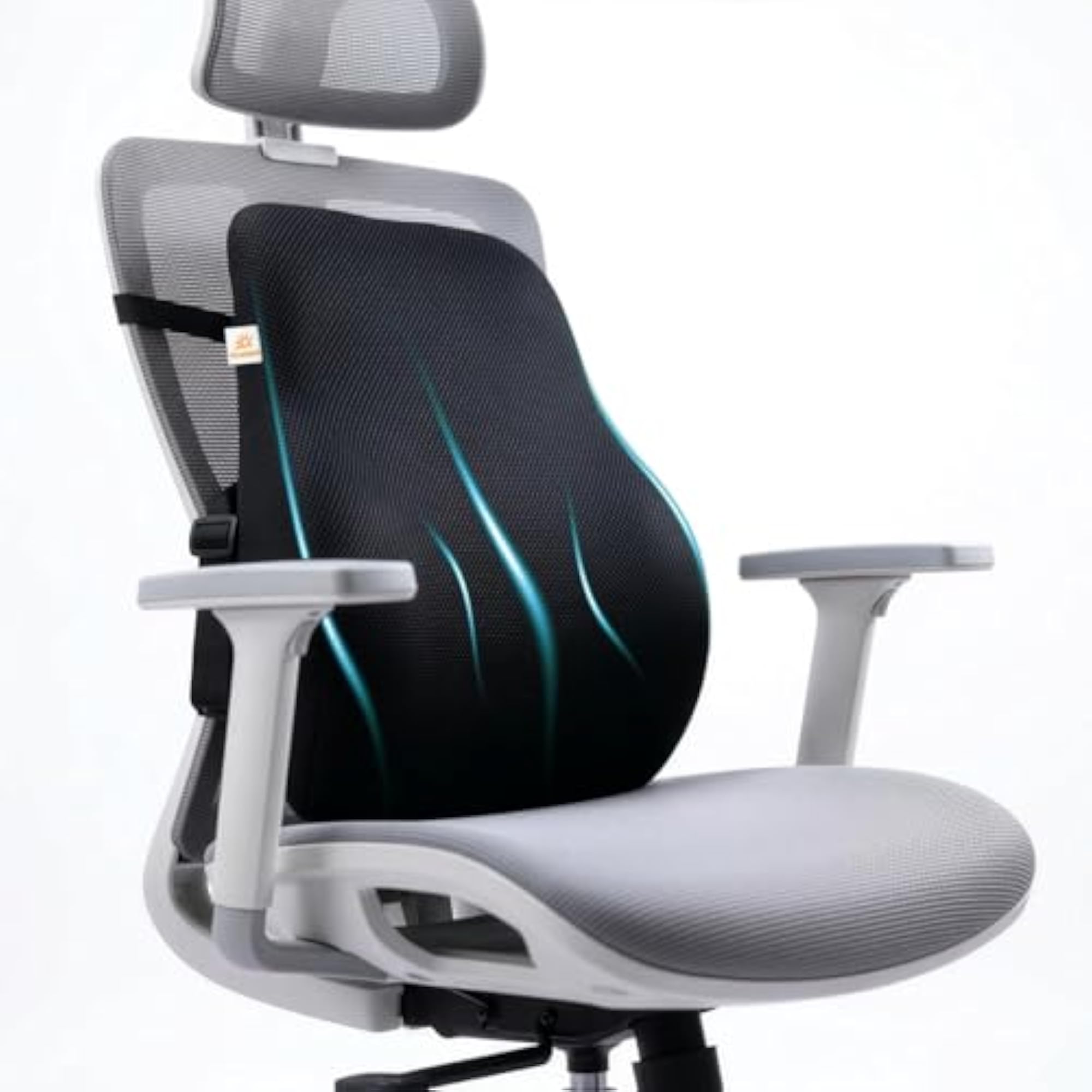 Orthopedic Lumbar Back Rest Support Pillow for Office Chair