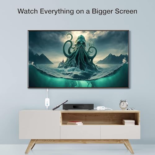 Image of EZCast Wireless HDMI Transmitter & Receiver, 4K 30Hz, Works with All TVs (Smart & Non-Smart), Screen Mirroring & Extending for Laptop /PC /PS5, 30m Range