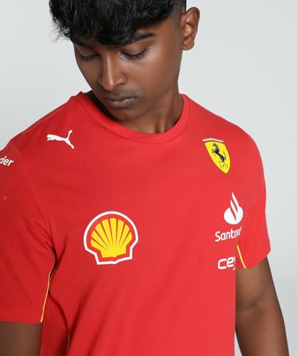 PUMA Camiseta del Equipo Scuderia Ferrari 2024 para Hombre - Rojo Quemado - Tamaño: XL