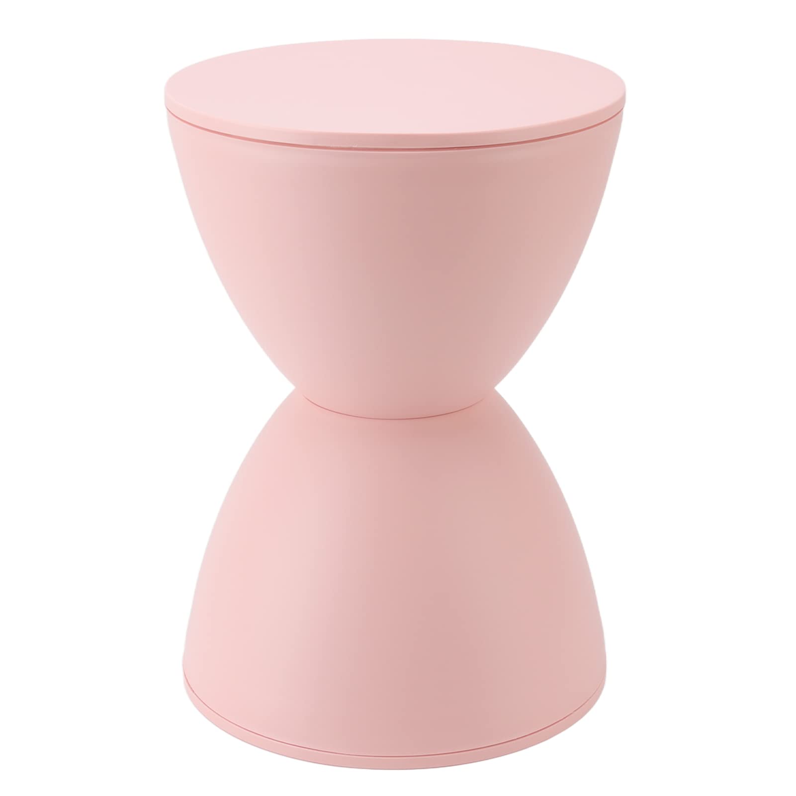 Plplaaoo #2 Hourglass Shaped Stool Chair,Dressing Table Stool,Modern Simple Nordic Style Plastic Round Stool,16.54In Height Household Hourglass Foot Stool For Bathroom Fitting Room(#2)