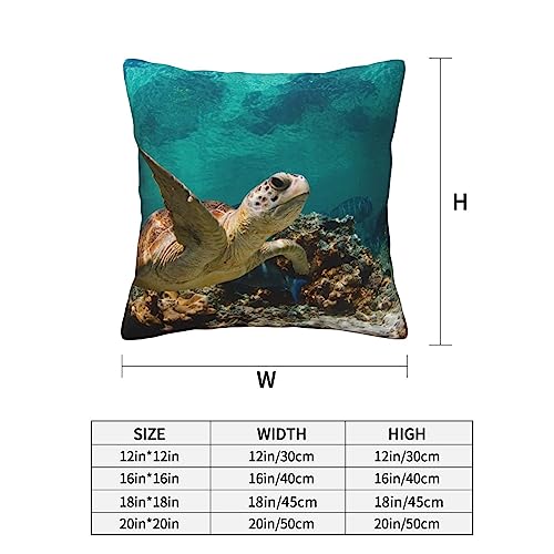 Housse de coussin tortue de mer : transformez votre canapé fatigué avec ce textile doux BAFAFA - 6