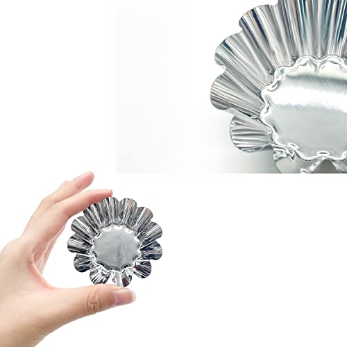 PEZEEU Stainless Steel Muffin Tins, 16 Pieces Egg Cake Mold, Reusable Muffin Moulds, Nonstick - Image 4