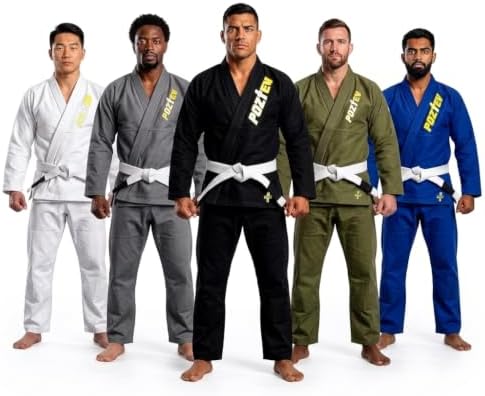 Brazilian Jiu Jitsu Gi for Men & Women BJJ Gi Grappling Kimonos Preshrunk Lightweight Fabric Martial Arts Uniform