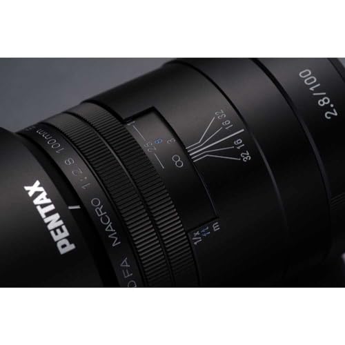 Pentax HD PENTAX-D FA Macro 100mm F2.8ED AW Macro Lens, dustproof, Weather-Resistant AW (All Weather) Construction, Black (20320)
