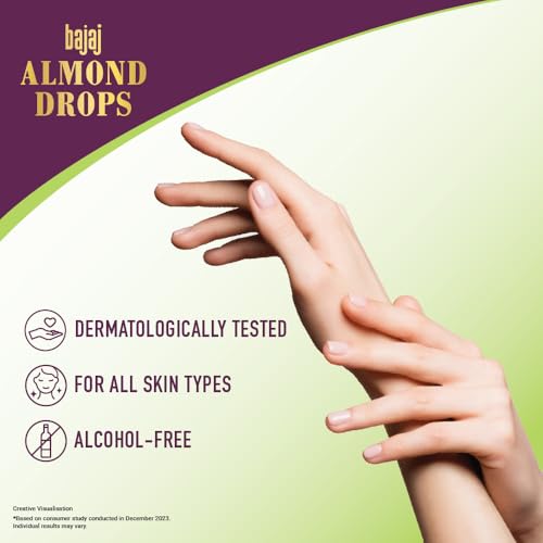 Image of Bajaj Almond Drops Ultralight Body Lotion, 600 ml | Women and Men | Refreshing Hydration - Aloe Vera, Almond Oil & Vitamin E