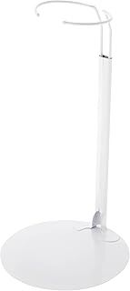 Plymor DSP-90W White Adjustable Doll Stand, fits 15, 16, 17, 18, 19, 20, and 21 inch Dolls, Waist is 3 to 4 inches Wide, 8 to 11 inches Around