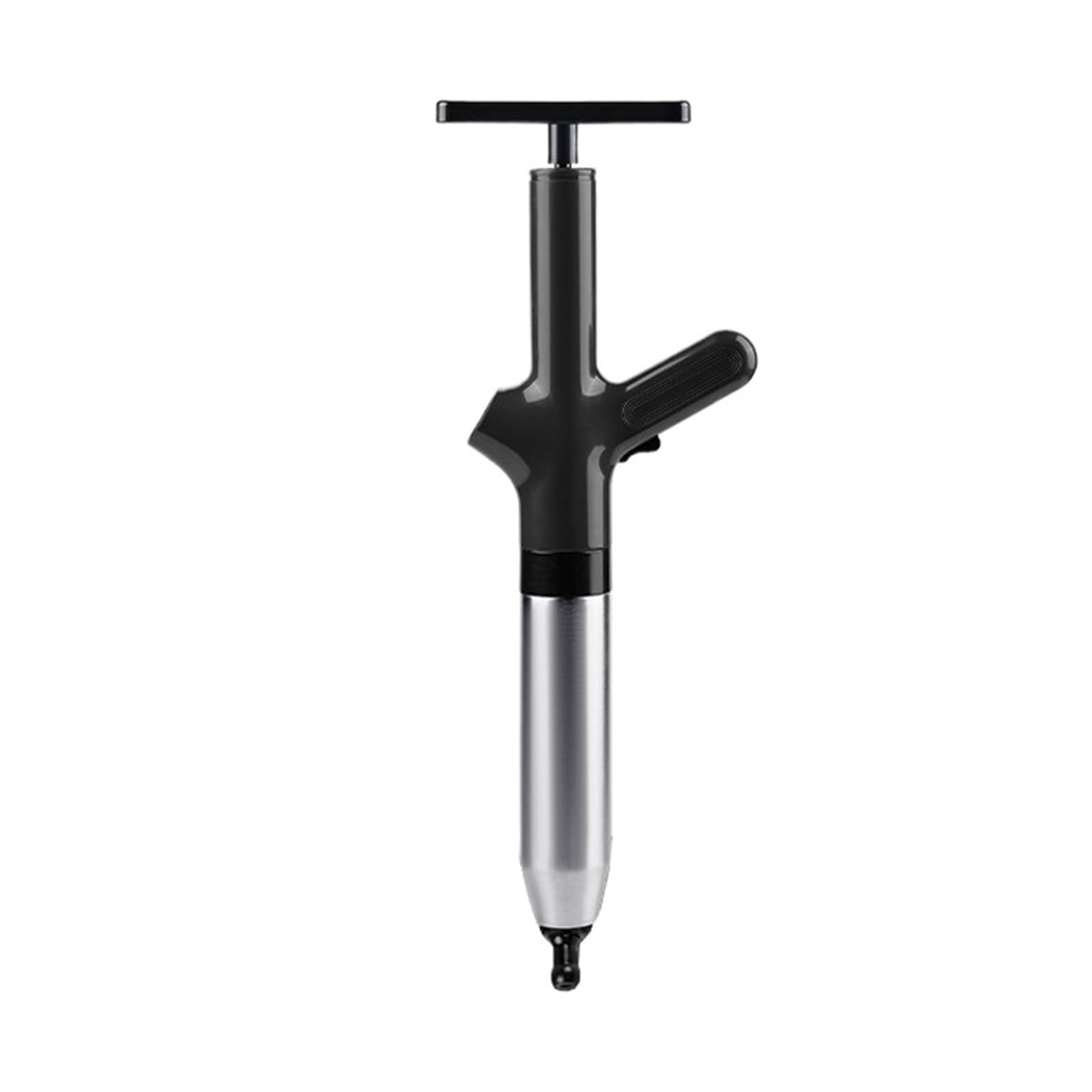 Dispositivo di rimozione degli zoccoli for draga scarico dello stantuffo del tubo della toilette for i WC bagno(Black)