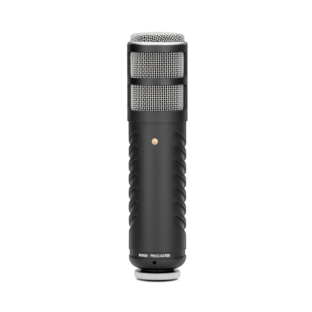 RØDE Procaster Micrófono Dinámico de Broadcast, Para Podcasting, Streaming y Radio, Filtro Antipop Interno, Construcción Metálica