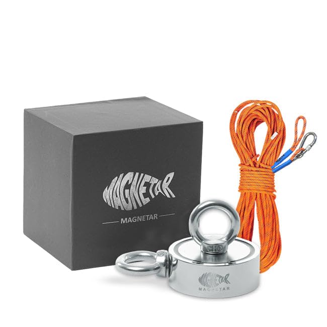 Pack Pêche à l'aimant Bulldog 400 KG - Utility Magnet - Argenté - 200 kg