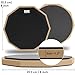 GLEAM Drum Practice Pad - 8 inch Silicone Surface High Density Compressed Wood Foam Backside (Double-sided) (8 inch rubber)
