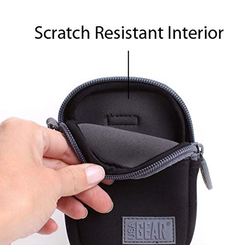 Funda de cámara digital pequeña USA Gear en neopreno miniatura 4