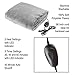 Stalwart Electric Car Blanket-Outdoor Heated 12V Travel Throw-Fleece, 3 Settings, Auto Shutoff-for Road Trips, Tailgating, Camping and More (Gray)