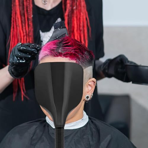 Máscara protectora para cabello y rostro, negro miniatura 5