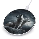 Wolf at Night Wireless Charger, Fast Charging Pad