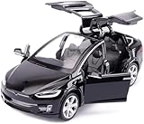 ANTSIR Car Model X 1:32 Scale Alloy diecast Pull Back Electronic Toys with Lights and Music,Mini Vehicles Toys for Kids Gift (Black)